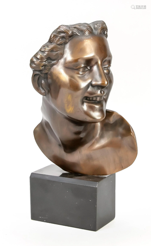 signed J. Carpeaux, bust of a