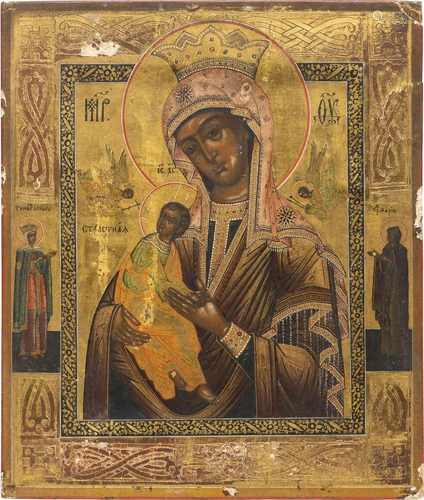 AN ICON SHOWING THE PASSION MOTHER OF GOD (STRAST…