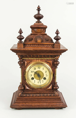 Wooden table clock, end of 19t