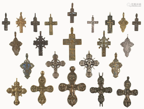 A COLLECTION OF 23 BREAST CROSSES