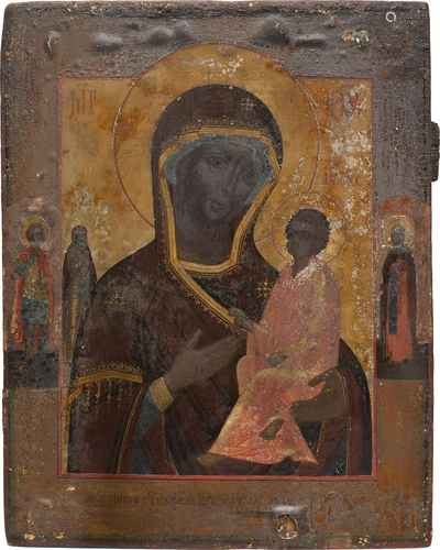 AN ICON SHOWING THE TIKHVINSKAYA MOTHER OF GOD