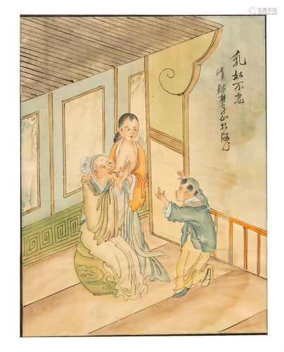 Silk painting, China, 1st half