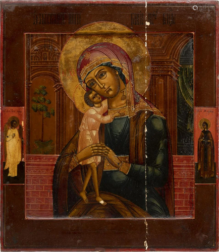 A LARGE ICON SHOWING THE MOTHER OF GOD 'SEEKING OF…