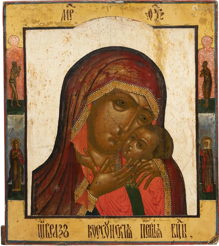 A LARGE ICON SHOWING THE KOSUNSKAYA MOTHER OF GOD