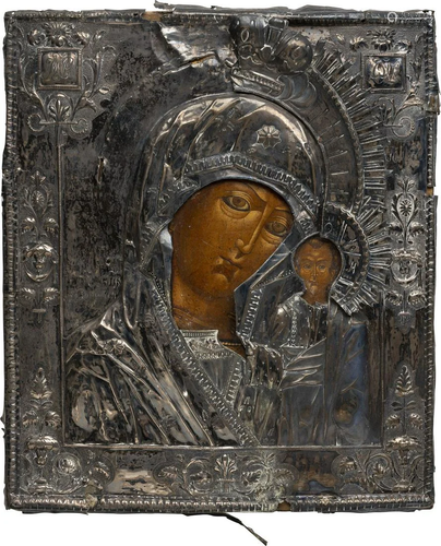 AN ICON SHOWING THE KAZANSKAYA MOTHER OF GOD WI…