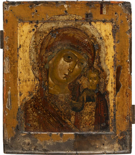 AN ICON SHOWING THE KAZANSKAYA MOTHER OF GOD