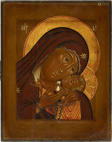 AN ICON SHOWING THE KORSUNSKAYA MOTHER OF GOD