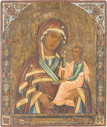 AN ICON OF THE SHUI-SMOLENSKAYA MOTHER OF GOD