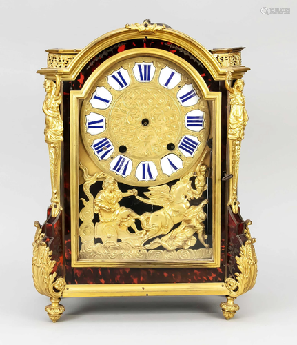 French clock. Table clock, mar