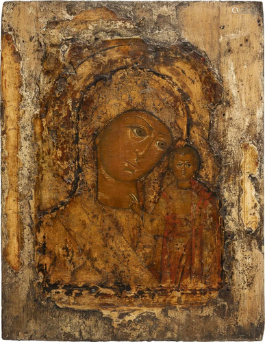 AN ICON SHOWING THE KAZANSKAYA MOTHER OF GOD