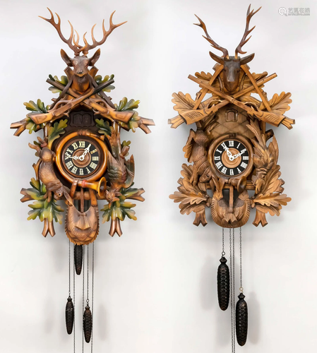 2 cuckoo clocks Black Forest 2