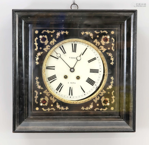 frame clock, ebonized frame, m