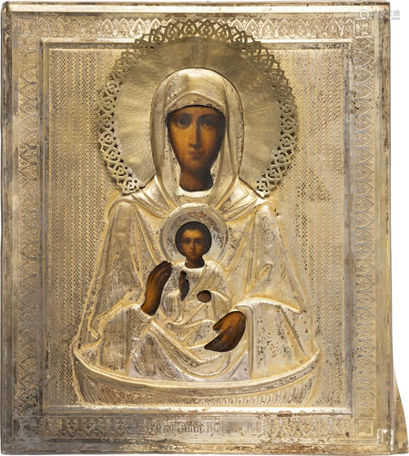 AN ICON SHOWING THE MOTHER OF GOD 'LIFE-GIVING