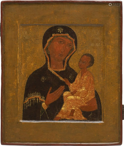 AN ICON SHOWING THE TIKHVINSKAYA MOTHER OF GOD