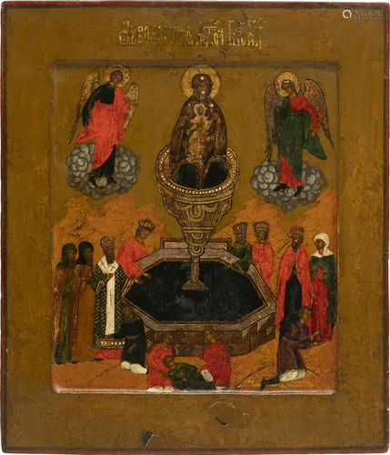 AN ICON SHOWING THE MOTHER OF GOD 'THE LIFE-GIVING