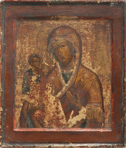 AN ICON SHOWING THE THREE-HANDED MOTHER OF GOD