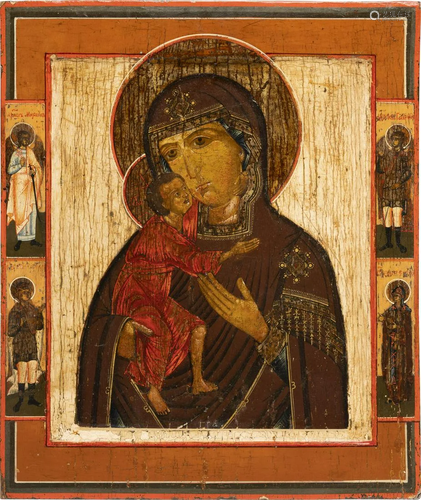 AN ICON SHOWING THE FEODOROVSKAYA MOTHER OF GOD