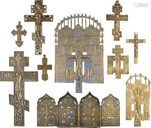 NINE CRUCIFIXES AND A QUADRIPTYCH