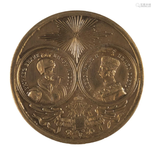 A MEDAL COMMEMORATING THE UNVEILING OF THE MONUMEN…