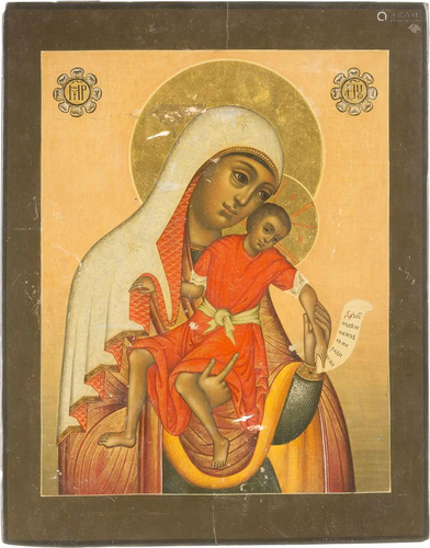 AN ICON SHOWING THE MOTHER OF GOD OF KYKKOS