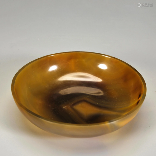 A Carved Agate Dish Tang Dynasty