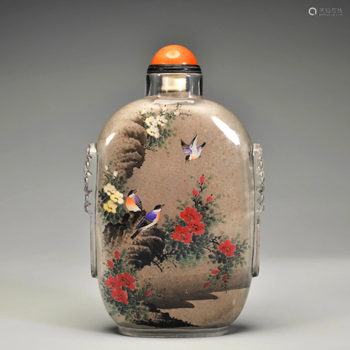 An Inside Painted Snuff Bottle Qing Dynasty