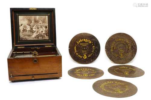 A Polyphon table top musical box