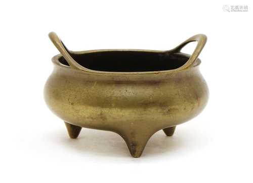 A Chinese bronze censer