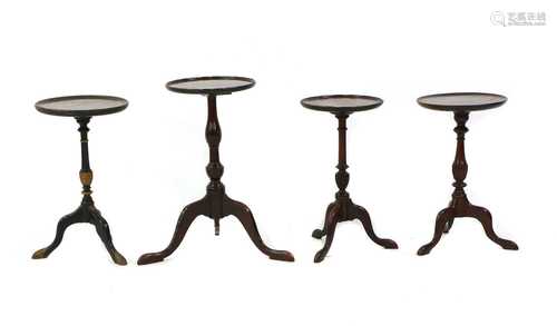 A collection of three Victorian mahogany side tables,