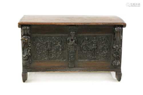 An oak coffer