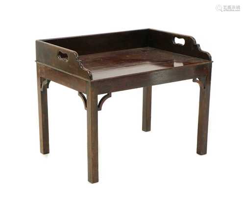 A mahogany butler's tray coffee table,