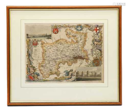 Thomas Moule, Map of Middlesex,