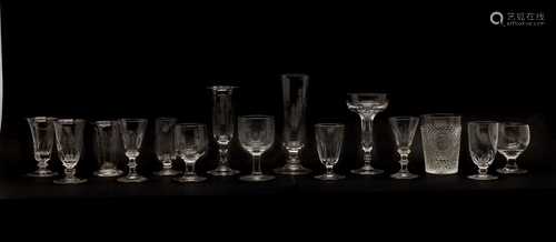 A collection of Georgian and later table glass,