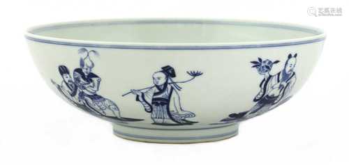 A Chinese blue and white bowl,