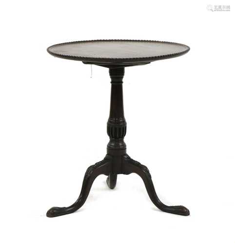 A George III-style mahogany tripod table,