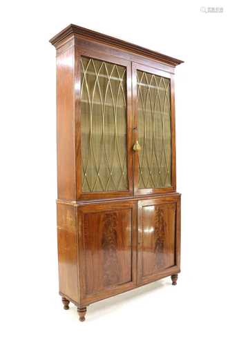 A mahogany bookcase,