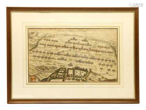 An engraving of the Battle of Naseby,