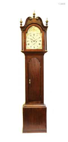 A 19th century mahogany longcase clock