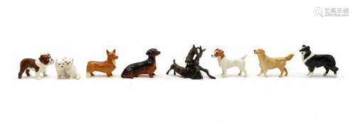 A quantity of Beswick dog figures,