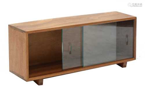 A walnut desktop bookcase,