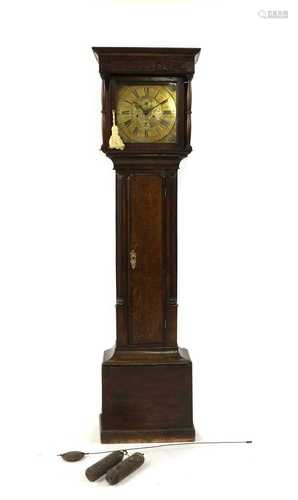 A George III oak eight-day longcase clock,