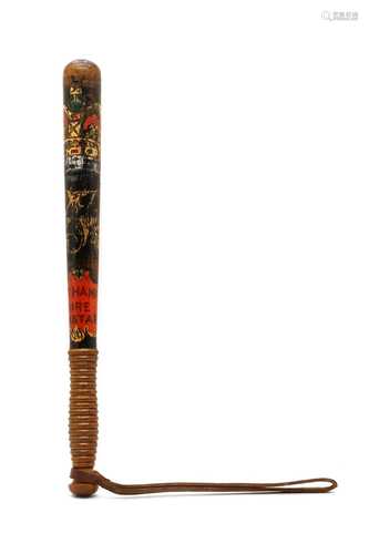 A rare Victorian Northamptonshire Constabulary truncheon,