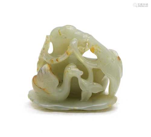 A Chinese jade carving,