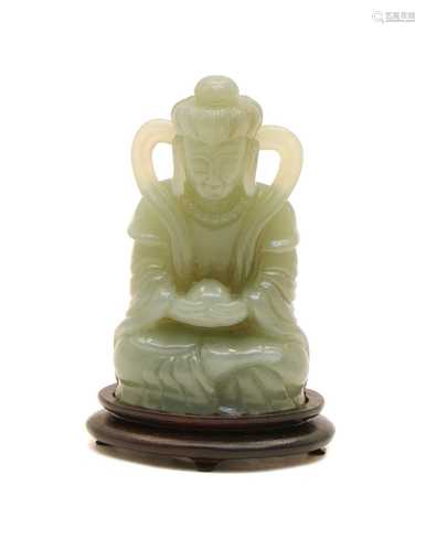 A Chinese jade figure,