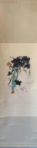 Chinese Ink Color Scroll Painting