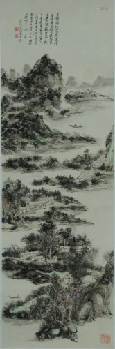 Huang,Binhong.Chinese Ink Color Landscape Painting