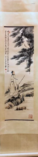 Chinese Ink Color Scroll Painting