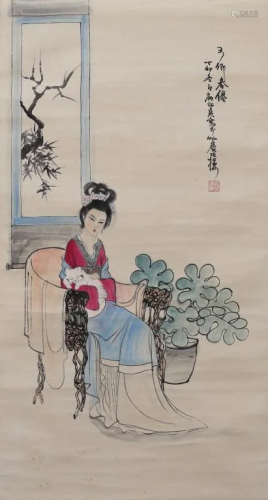 Chinese Ink Color Scroll Painting