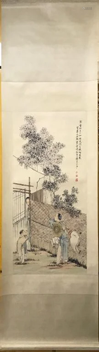 Chinese Ink Color Scroll Painting