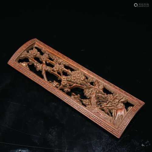 Bamboo Carved Wrist Rest